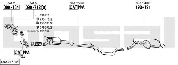 BOSAL 062.013.95 Exhaust System